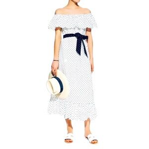 Marysia | Scalloped Polka Dot Resort Maxi Dress
